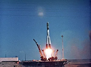 Launch of Vostok 1 Print