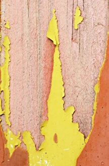 Images Dated 25th June 2013: Lead paint C016 / 4472 Print: Close-up of a window sill with layered old paint