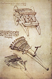 Images Dated 19th September 2011: Leonardo's Multi-Barrelled Cannon Print