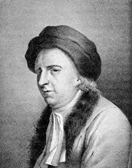 Leonhard Euler Print: Engraving of a mathematician