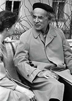 Lev Landau Print, a photograph of the Soviet physicist walking outdoors