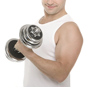 Weightlifting Exercises Prints: Lifting weights