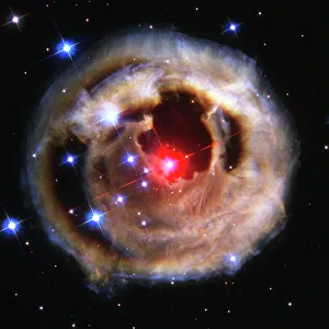 Hubble Telescope Prints: Light echo from exploding star, Print