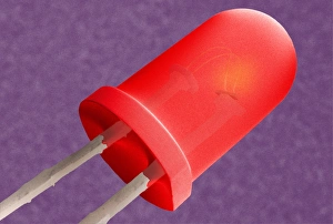 Coloured SEM Images Prints: Light-emitting diode, SEM