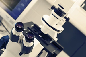 Scientific Research Tools Prints: Light microscope F008 / 2043