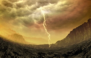 Earth Prints: Lightning on Venus Print