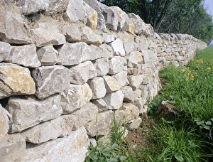 Geological Rock Formations Prints: Limestone wall