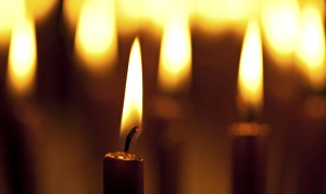 Candlelight Ambiance Prints: Lit candles
