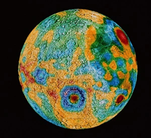 Planetary Science Photos Prints: Lunar gravity