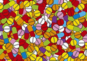 Colorful Pills Prints: m6251265