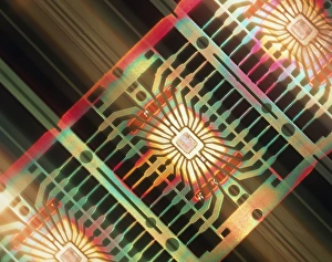 Macrophoto of silicon chips (linear motion effect) Macrophoto of silicon chips (linear motion effect)