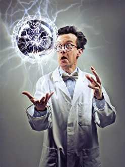 Computer Generated Art Prints: Mad scientist
