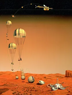 Mars 96 surface station, artwork Mars 96 surface station, artwork