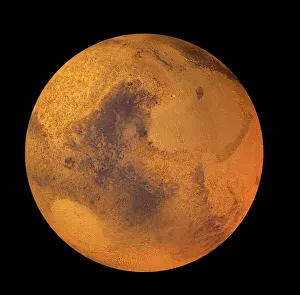 Mars Print, a computer artwork of the fourth planet from the Sun