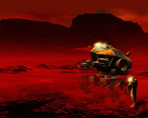 Mars Surface Vehicle Direction Print