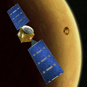 European Space Agency ESA Prints: Mars Express and Beagle 2, artwork