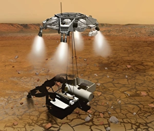 NASA Mars Mission Prints: Mars sample return mission, artwork C016 / 3071
