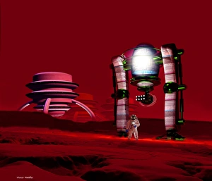 Mars Exploration Prints: Martian colony