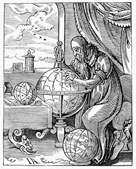 Age Of Discovery Maps Prints: Medieval geographer