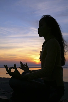 Relaxation By The Sea Prints: Meditation