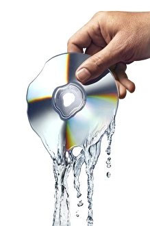 Melting CD Print