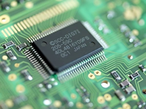 Computer Hardware Components Prints: Microprocessor chip