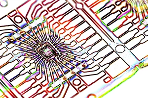 Microprocessor Chip Print