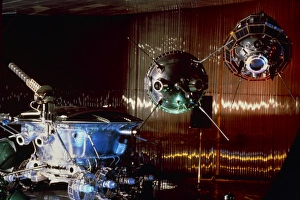 Russian Space Exploration Prints: Models of three Soviet lunar probes