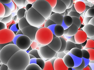 Molecular Model Prints: Molecular model, artwork