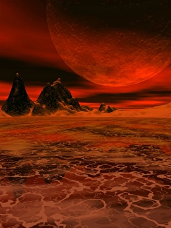 Extrasolar Planet Prints: Molten planet