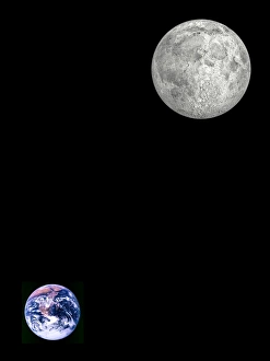Space Astronomy Pictures Prints: Moon and Earth