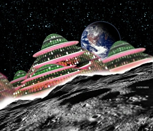 Earthrise Prints: Moon Hotel Print