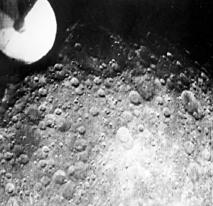 Soviet Space Exploration History Prints: Moons surface, Zond 3 image