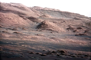 Mars Science Laboratory Mission Prints: Mount Sharp rock formations, Mars C014 / 4936