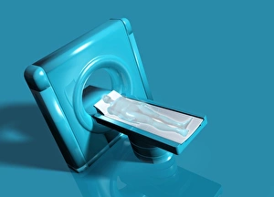 Healthcare Diagnostic Tools Prints: MRI scanner, artwork