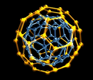 Images Dated 26th March 2012: Nested fullerene molecules Print