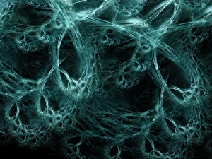 Abstract Computer Artwork Prints: Neural network, abstract artwork