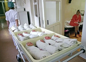 Images Dated 21st August 2007: Newborn babies at a maternity hospital