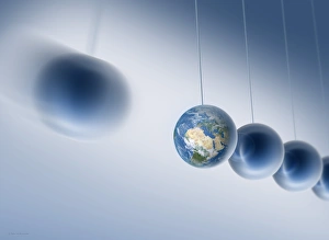 Newtonian Earth, conceptual artwork Newtonian Earth, conceptual artwork