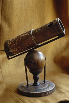 Sir Isaac Newton Prints: Newton's Second Telescope Print, a replica of the 1671 reflecting telescope