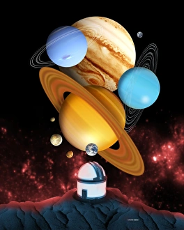 Solar System Prints: Observing the Planets Print