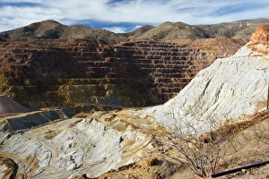 Prints of Old copper mine at Bisbee, south-east Arizona in the USA Images Dated 2009 December: Bisbee Copper Mine Print