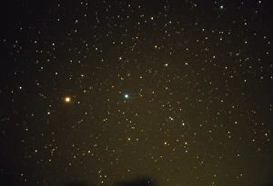 Optical image of Mars in the constellation Virgo Optical image of Mars in the constellation Virgo