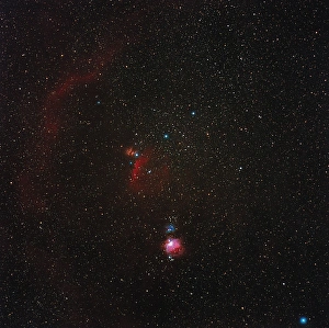 Optical Print of the Orion Constellation