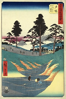 Japanese Woodblock Art Prints: Paddy fields, Japan