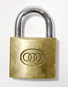 Framed Print : Padlock Print