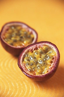 Fresh Exotic Fruits Prints: Passion fruit halves