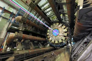 Physics Prints: Print of the ATLAS detector at CERN, a toroidal LHC apparatus