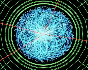 Physics Prints: Simulation of Higgs boson production Print