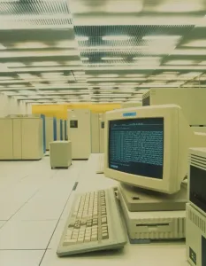Physics Prints: Print of CERN's World Wide Web server in the mid-1990s